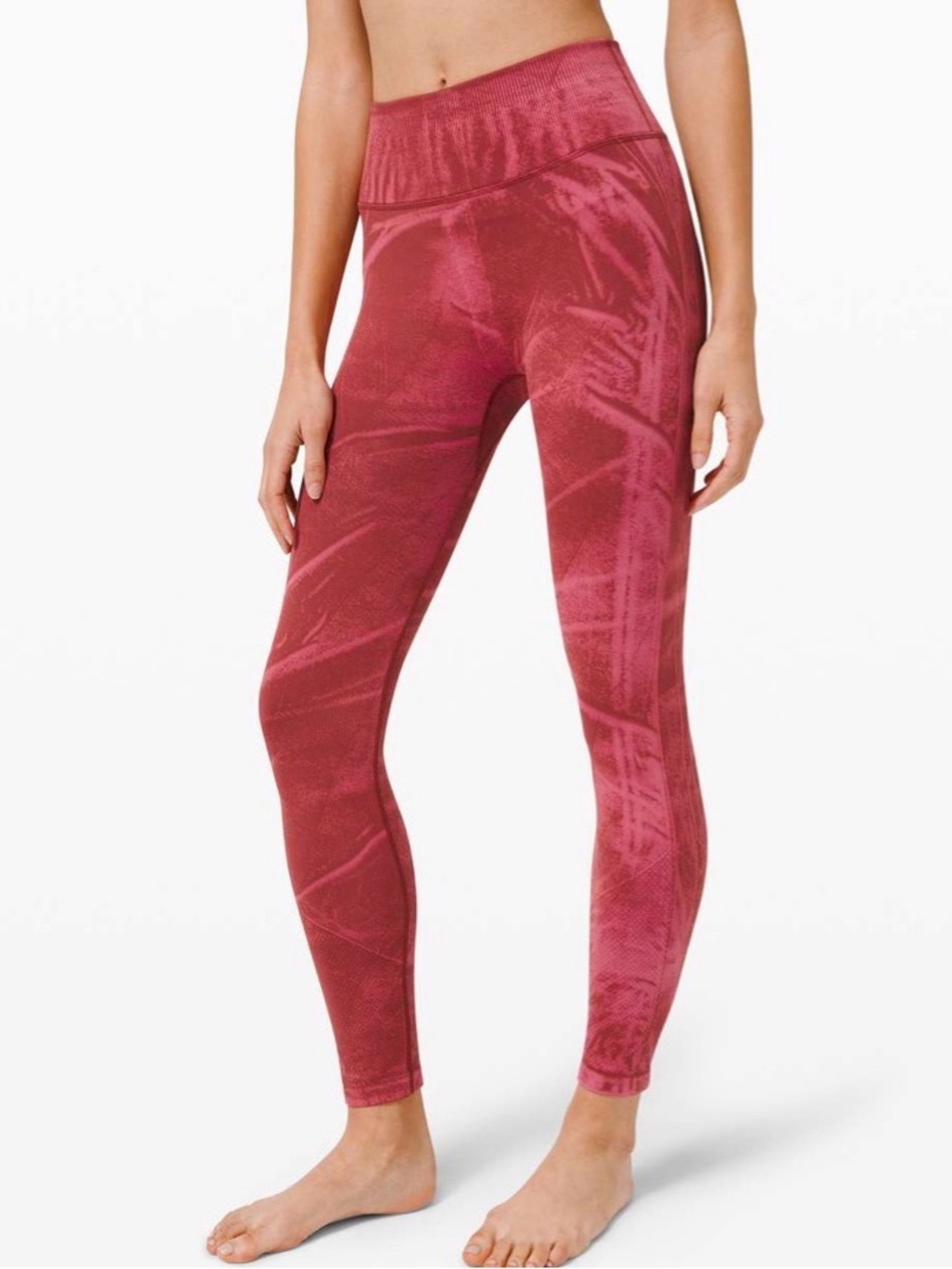 Lululemon Ebb to Street high-rise tight Wash Red SWC1 size 4